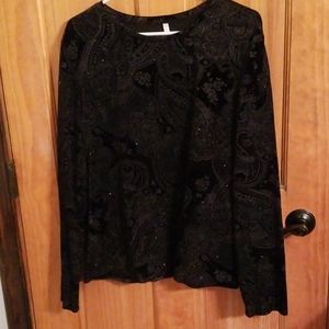 Dress blouse  with sparkles  on it